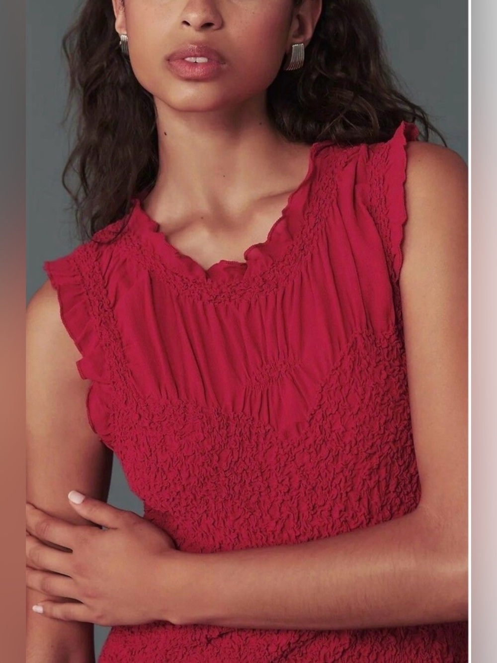 Anthropologie | Mock Neck Textured Dress